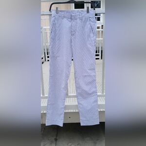 Women's American Apparel Blue & White Pinstripe Pants Size 28